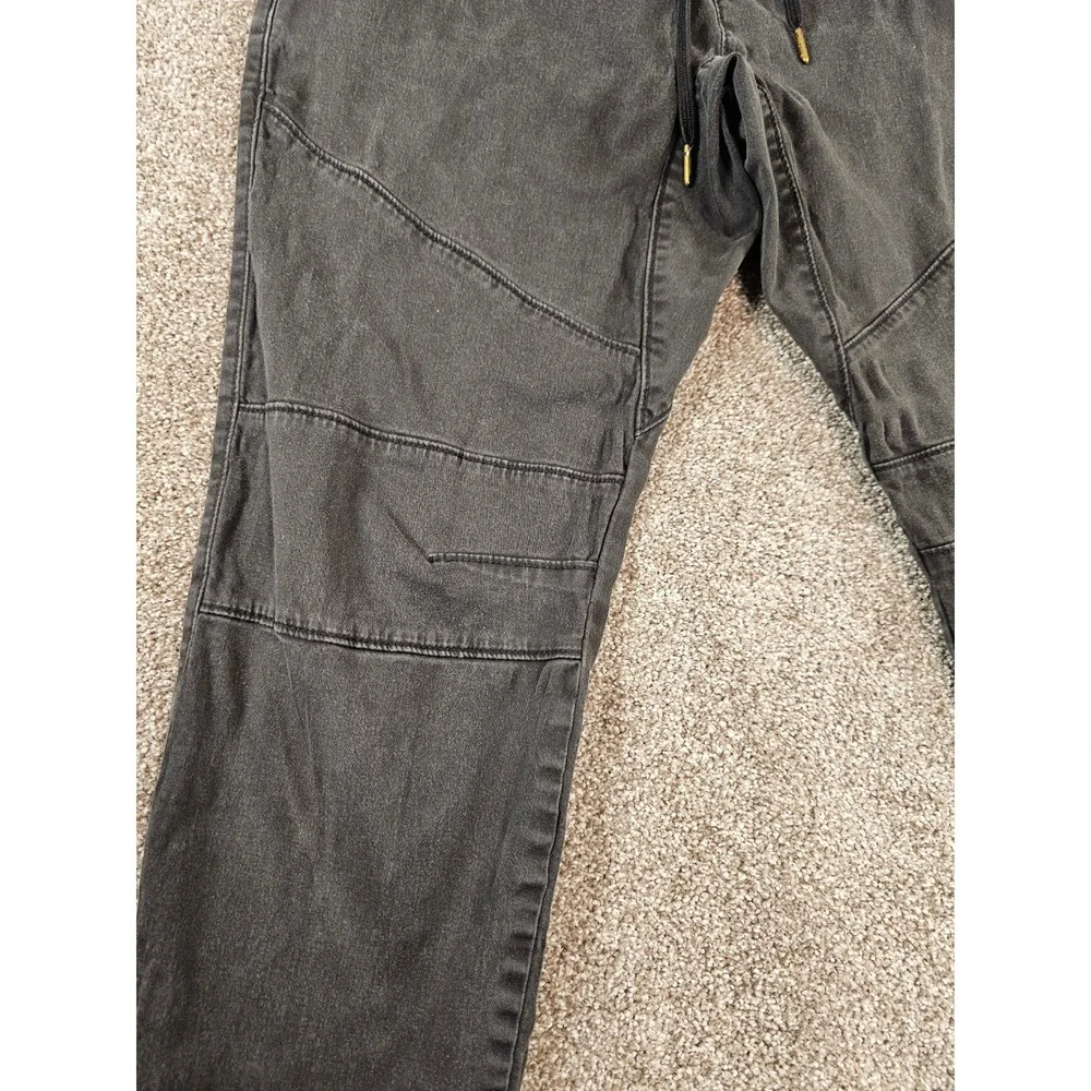 Hollister Advanced Stretch Skinny Jogger Mens Medium Washed Black Gray Pants - Picture 3 of 16